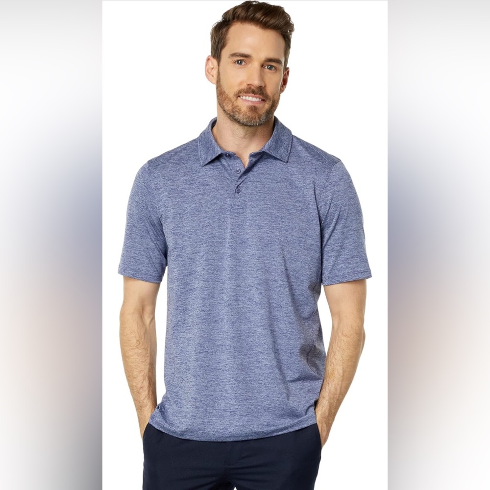 J.Crew Performance Polo Shirt Men’s L Blue Athletic Stretch Lightweight Classic
